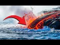 Lagu Ocean Sizzles: Incredible Footage of Lava Entering the Sea