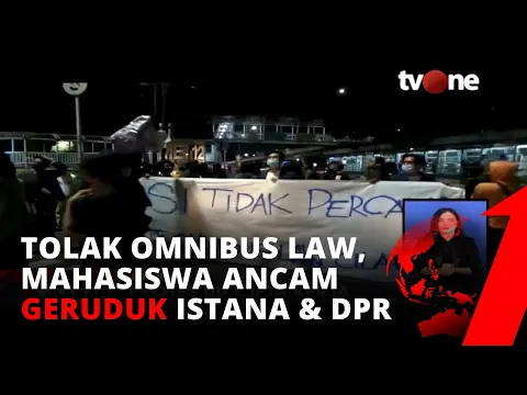 Protes Omnibus Law, Ratusan Mahasiswa dari 5 kampus Jakbar Ancam Geruduk Istana Negara & DPR RI