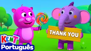 Novo! OBRIGADO, ME DESCULPE E POR FAVOR | Músicas Infantis | Kent o Elefante