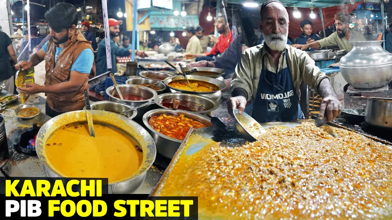 Food Street of PIB Colony   Dal Tadka, Tawa Fry Kaleji, Fish, Qeema   Pakistani Street Food, Karachi