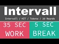 BEST SPORT INTERVAL TIMER - 35 sec Exercise 5 sec Break 20 Rounds GYM TABATA HIT