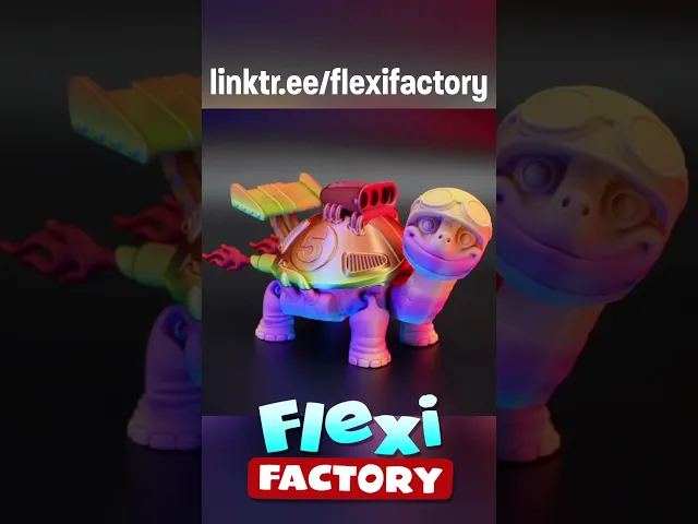 Flexi Factory Racing Tortoise Box with 3MF Included video thumbnail