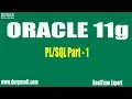 Oracle Tutorial onlinetraining Part - 1 by RealTime Expert