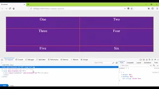 CSS Firefox Grid Inspector Tool
