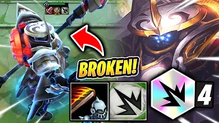 ACE EMBLEM MEGA JAX EXECUTES ALL! (INSANELY BROKEN) - SET 8 Teamfight Tactics TFT Gameplay Guide