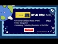 JavaScript Bangla Tutorial For Beginners JavaScript HTML DOM