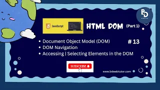 JavaScript Bangla Tutorial For Beginners JavaScript HTML DOM