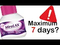 Miralax maximum 7 days