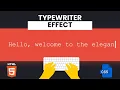 ChatGPT Typing Effect in CSS Typewriter Effect in CSS