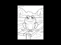 8 Adorable Frog coloring pages - fun free printable