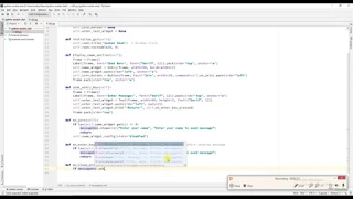 2 Socket chat application using Python - GUI Part 2