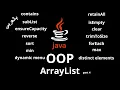 JAVA - ArrayList Methods contains retainAll subList clear ensureCapacity sort min max