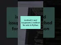 How to implement issubset and issuperset method for set in Python