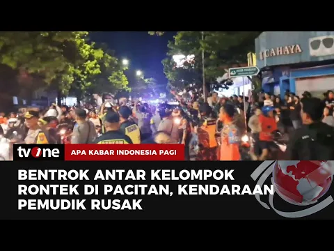 Saling Lempar Batu, Bentrok Antar Kelompok Rontek di Pacitan