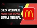 How To Check McDonalds Arch Gift Card Balance