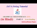 EVENT HANDLING tutorial in Java Java Swing Tutorial in Hindi Urdu -Part 3