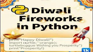 How To Make Diwali Firecracker using python Diwali fireworks Easy Python Project For Beginner