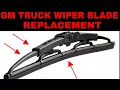 How To Replace Wiper Blades 1999-2007 GMC And Chevy Trucks
