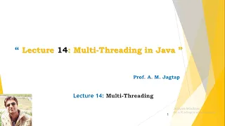Lecture 14 Multi-threading in Java