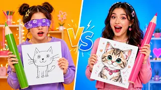 🎨👑 BASIC VS PREMIUM Art! The Ultimate Creative Challenge | 123 GO!
