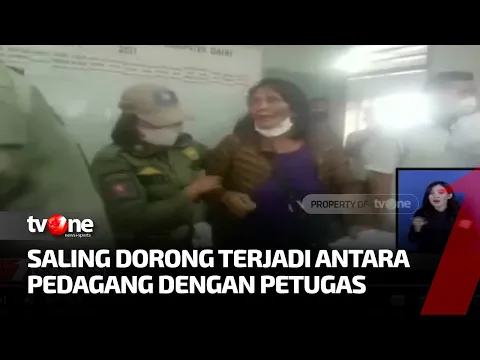 Merasa TIdak Adil, Pembagian Bansos di Pasar Sidikalang Ricuh