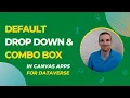 Power Apps - How to set Default Options for Drop Downs and Combo Boxes in Canvas Apps