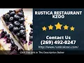 Rustica Kzoo restaurant downtown Kalamazoo Superb 5 Star Review by Sondra Z