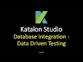 Katalon Studio - Database Integration