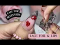 Lace Foil Lips Nail Tutorial Valentine s Day Nails clawsbytasmia