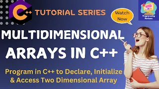 C Multidimensional Arrays Program to Declare and Initialize 2D Array in C