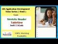Create iOS Application to make Stretchy Header in Table View with Swift 5 XCode Hindi Easy Steps