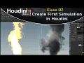 Houdini Tutorial For Beginner Class 02 Create First Simulation in Houdini PyroFX Basic
