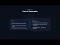Generator vs List - Python for Beginners