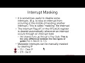 Interrupts - Interrupt Masking