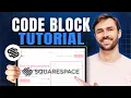 Squarespace Code Block Tutorial How to Add Code in Squarespace