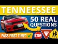 The EXACT Questions on the Tennessee DMV Test Don t Fail