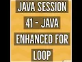 Java - Enhanced For Loop for-each loop in Java