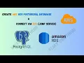 Create AWS RDS PostgreSQL Database Connect via EC2 Jump Server Step-by-Step Guide AWS RDS