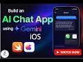 Build AI Chat App in iOS SwiftUI using Google Gemini API ChatGPT-Like App