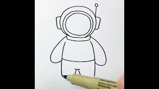 Easy Drawing Tricks Of Astronaut 