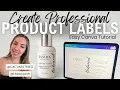 Design Luxury Product Labels in Canva My Exact Process for Small Business Branding