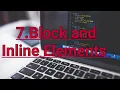 HTML and CSS course for beginners in Hindi part-7 Block and Inline Elements in HTML5
