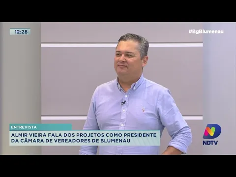 Entrevista: Almir Vieira fala dos projetos como presidente da câmara de vereadores de Blumenau
