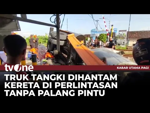 Truk Tangki Tertabrak Kereta Api, Sopir Meninggal Dunia di TKP
