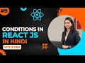 what is Conditional Rendering in React with vite and CRA in Hindi react