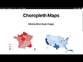 Choropleth Maps heat maps on WordPress - Interactive Geo Maps Plugin