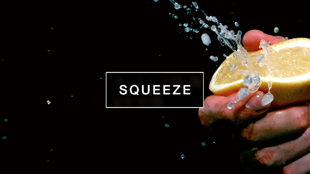 Slow Motion Food #1 : Squeeze   Kitchen Verb