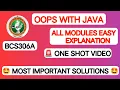 VTU 3rd Sem Java Important Problems Solutions All Modules One Shot Exam Preparation 2026