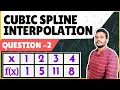 Cubic Spline Interpolation Example Solved - 2 Engineering mathematics Mathspedia