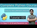 copy and clear Method In Set Python Tutorial In Hindi Tutorial 101